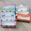 NYA 50 PCS Eyelash Packaging Box Wholesale Lashes Boxar Tome Eyelash Package Boxar Fall 8-25mm Lashes Rectangle Box