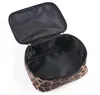 Conjunto de bolsa cosmética com estampa de leopardo, à prova d'água, bolsa de armazenamento, suprimentos de viagem, maquiagem, organizador, bolsa de banheiro 240122