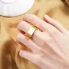 Cluster ringen mode vierkant wijd voor mannen vrouwen glanzende open ringband bruiloft elegante charmante accessoire sieraden geschenken