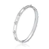 Originale 1to1 Van C-A Bracciale quadrifoglio pieno di diamanti Moissanite donna moda semplice argento sterling 925 placcato oro 18k 1IY2RR5DY