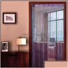 Curtain Drapes Bedroom Glitter Window Curtains Thread String Tassel Bead Panel Divider Hanging Blinds Vanlance Living Room Drop De Dh4Hv