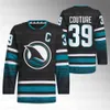 Томас Хертл 2024 Sharks Cali Fin Third Jersey Энтони Дюклер Маккензи Блэквуд Джеффри Саша Хмелевски Логан Кутюр Александр Барабанов Хоффман Гранлунд