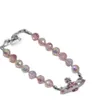 Designer Viviane Westwoods Viven Empress Dowager Xis Super Sparkling Pink Crystal Diamond Saturn Collana Bracciale Stella femminile Lusso e alla moda Nuovo stile