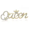 Pins Brooches Queens Letter Brooch High-End Quality Crown Anti Glare Water Diamond Minimalist 10Pcs/Lot Drop Delivery Jewelry Dhpjt