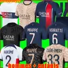 MBAPPE soccer jersey DEMBELE HERNANDES KOLO MUANI HAKIMI G.RAMOS ZAIRE-EMERY KIMPEMBE 23 24 Maillots football shirt 2023 2024 men kids kit sets fourth 4th psgs 55