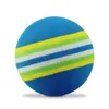 100 pçs/saco eva espuma bolas de golfe azul indoor prática golfe macio arco-íris bola esponja golfe prática bola treinamento auxílio golfista presente 240124