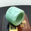 Band Rings Genuine Natural Jade Wide Ring Bands Men Women Fine Jewelry Real Chinese Certified Jades Stone Rings Accessories Jewellery 240125