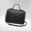 Heet verkoop marmont handtassen echt lederen schoudertas mode hart ketting portemonnee koeienhuid corssbody verziend kaarthouder avond messenger bags vrouwen tote