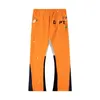 Gallerydeptpants moletom masculino joggers calças largas calças de suor carta impressão algodão solto cintura elástica casual calças retas de outono calças rasgadas