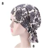 Fietspetten Maskers Fietspetten Maskers Dames Moslim Hijab Kanker Chemo Bloemenprint Hoed Tulband Cap Er Haar Sjaal Wrap Voorgebonden Hoofdw Dhpx2