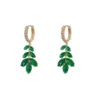 stud stud new Fashion Trend Design Elegant Green Stud arrings for Women Jewelry Wedding Party Premium Gifts R231101