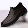 Boots Genuine Leather Men Casual Shoes Winter Plus Velvet Man Business Footwear Formal Ankle Slip On Snow