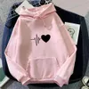 Bluzy męskie bluzy z kapturem Dropshipping !! Nowe przybycie kobiety z kapturem sznurka ciepłe pullover serce wiosenne bluza z kapturem T240126