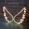 LED Neon Sign Wing LED Neon Sign Lights Wall Hanging for Wedding Holiday Christmas Decoration Fairy Lamp Room Home Neon Bar Decor Night Light YQ240126