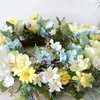 Decorative Flowers P82D Spring Bohemian Rose Crowns Wreath Beach Floral Wedding Charm