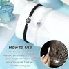 Charm Bracelets SANSANGO 2pcs/set Projection Couple Bracelet Adjustable Circle Po Bangles Braided Rope For Women Jewelry