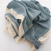 Одеяла для новорожденных, пеленальное одеяло, муслиновое одеяло, мягкий реквизит для полиграфии, коляска с кисточками, детское банное полотенце 115 см