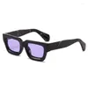 Sonnenbrille Trendy Vintage Dicker Rahmen Quadratisch Männer Frauen Ins Sonnenbrille Outdoor Shopping Strandausflug UV400 Hipster Urlaub