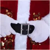 Christmas Decorations 9Pcs Veet Deluxe Santa Claus Father Cosplay Suit Costume Adt Fancy Dress Fl Set Sets Drop Delivery Dhhyv