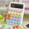 Calculators Colorful Calculator Student Cute Flexible Keyboard Mechanical Calculator for Financial Accounting Office Use Desktop Stationery