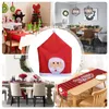 Sandalye yemek odası için Noel kapslar klasik kırmızı ve yeşil ekose elk kapağı slipcover dekoratif aksesuarlar
