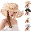 Chapeaux à large bord Big Sandal avec fleur de diamant Chapeau de parasol pour femmes d'embrayage hommes ananas et étoile Porky