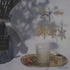 2pcs Candle Tutucular Altın Şamdan Dönen Tepsisi Noel Romantik Döndürme Dönen Tavuk Çay Işık Mum Tutucu Yemeği Düğün Bar Partisi