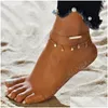 Anklets Modyle Hiphop Sier Color Lock For Women Thick Chain Ankle Bracelet Leg Foot Jewelry Gifts Drop Delivery Ot5F6
