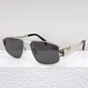 TRIOMPHE Metall-Damen-Designer-Sonnenbrille CL40281U Metall-Doppelsteg-Piloten-Sonnenbrille, grüne Linse, UV-Schutz, Damen-Business-Brille, originelle Brillentasche