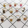 Anneaux de cluster Star Heart Enfants Mignon Dessin animé Kawaii Coréen Garçons Filles Alliage Bague Enfant Bijoux Cadeau Réglable