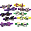 Abbigliamento per cani 50/100 pezzi Papillon piccolo stile Mardi Gras Cravatte per cuccioli Papillon per animali domestici Accessori per toelettatura gatti