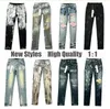 Mens Jeans Purple Designer Motorcycle Style Cool Everything Fashion Black Pants High-end Quality Straight Leg Casual Sports Jogging