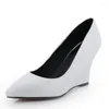 Geklede schoenen 2024 dames lente sleehak mode puntig volwassen casual eenvoudige ventilatie effen kantoor