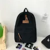 Backpack 2024 Washed Canvas Women Men Men Cool Solid Travel Kawaii School Toe for Teenagers Chłopiec