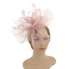 Raincoats Kentucky Derby Flower Fascinator Hat Women Feather Headband Party Pography Hair Accessory