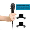 Microphones 4Pcs Microphone Holders Clip Hook Wall Mount Type Clamp Accessories