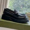 Damen-Loafer aus Leder mit Lug-Sohle, 100 % echtes Leder, Biene-Stickerei, Designer-Loafer, luxuriöse Damen-Flachschuhe, Plattformgröße 34–42, höhenvergrößernde Schuhe, Straßenkleid-Schuhe