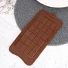 1pc ekovänlig silikon choklad godis mögel tårta bakmögel bakning bakverk verktyg bar block isfack mould258o