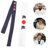 Bandanas 2 PCS Japanese Hair Band Ribbons Karate pannband för att skriva ut sushi kock bandana matlagning sport bomullsmatsal