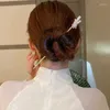 ヘアクリップ中国スタイルのアリリックフラワーブランチ樹脂パールタッセルペンダントヘアピンジュエリースティック女性用ヴィンテージアクセサリー