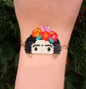 Bracelets en gros mignon glamour dessin animé fille multicolore Miyuki perles faites à la main bracelet pour les femmes