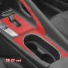 Наклейка на салон автомобиля, коробка передач, защитная пленка для Hyundai Elantra CN7 2021-2023, наклейка на панель передач автомобиля, черный цвет из углеродного волокна