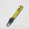 Designer chaveiros lona pingente de telefone móvel simples tecido cinta carro chaveiros pulseira acessório