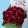 4PCS/LOT Cute Rose Flower Soft Gel Neutral Pen Black Blue Ink