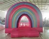 wholesale Arcobaleno 8ft Mini Bounce House Gonfiabile bianco Rimbalzo saltando Gonfiabili commerciali Castello gonfiabile Maglione buttafuori festa di nozze in vendita