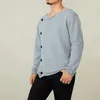 Maglioni da uomo Maglione lavorato a maglia slim fit da uomo Camicie a maniche lunghe con bottoni a costine sul davanti Pullover Maglioni autunnali Maglieria