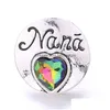 Charms Colorf Sier Color Snap -knapp Charms Flower Kvinnor smycken Fynd Nana Heart Rhinestone 18mm Metal Snaps Buttons Diy Armband Dhjcy