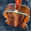 40 All Koa Wood Ooo Acoustic Guitars Real Abalone Set Ebony Fingerboard Electric Guitars 258