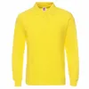 2024 Polo de marque pour hommes à manches longues pour hommes Polos pour hommes Mode décontractée en coton Slim Fit Polos pour hommes Maillots grande taille XS-3XL 240125