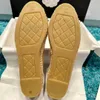 Designer espadrilles ronde neus dikke zool 100% echt leer vrijetijdsschoenen lamsvacht zomer lente luxe loafers dames canvas schoenen maat 34-42 comfortabel